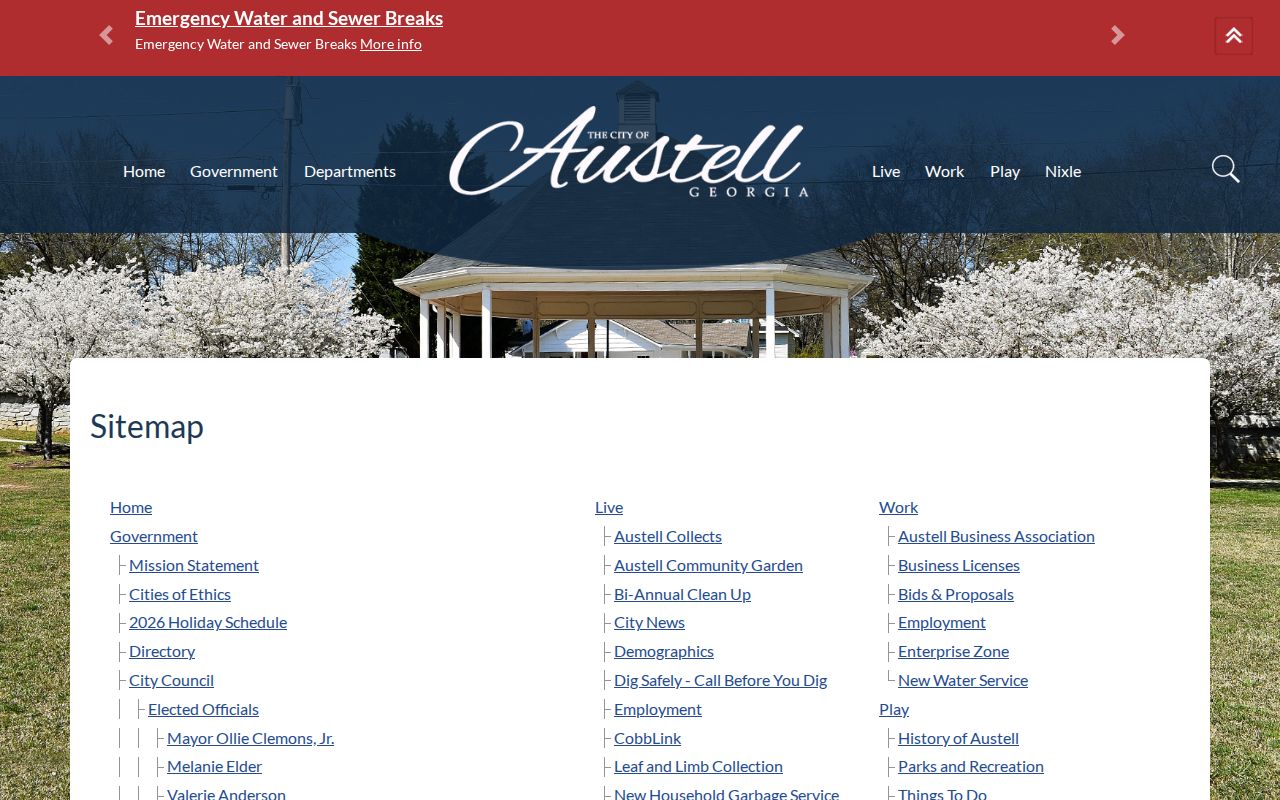 Austell Police Department page for Austell police arrest records