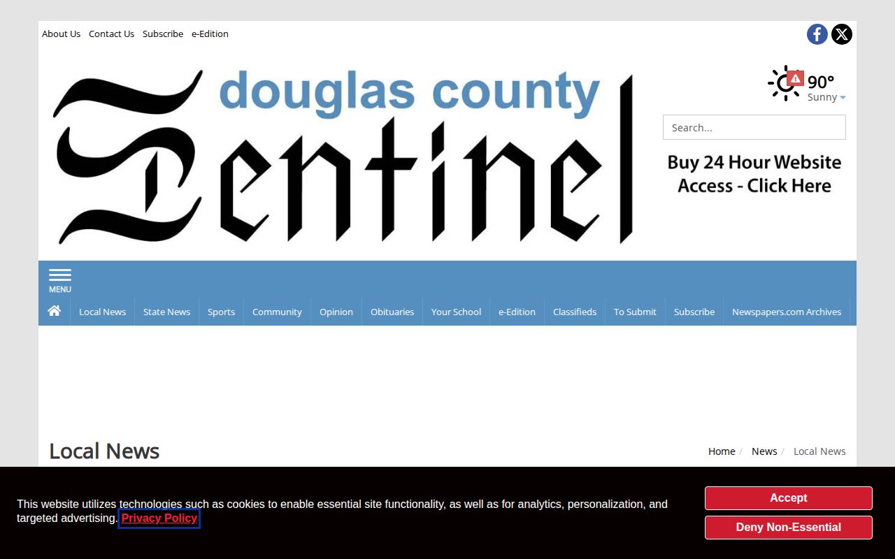 Douglas County Sentinel local crime news coverage
