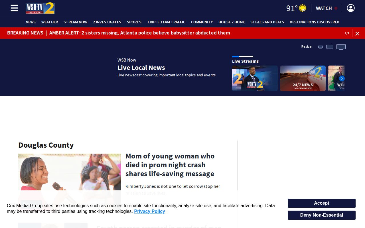 WSB-TV Douglas County local news coverage