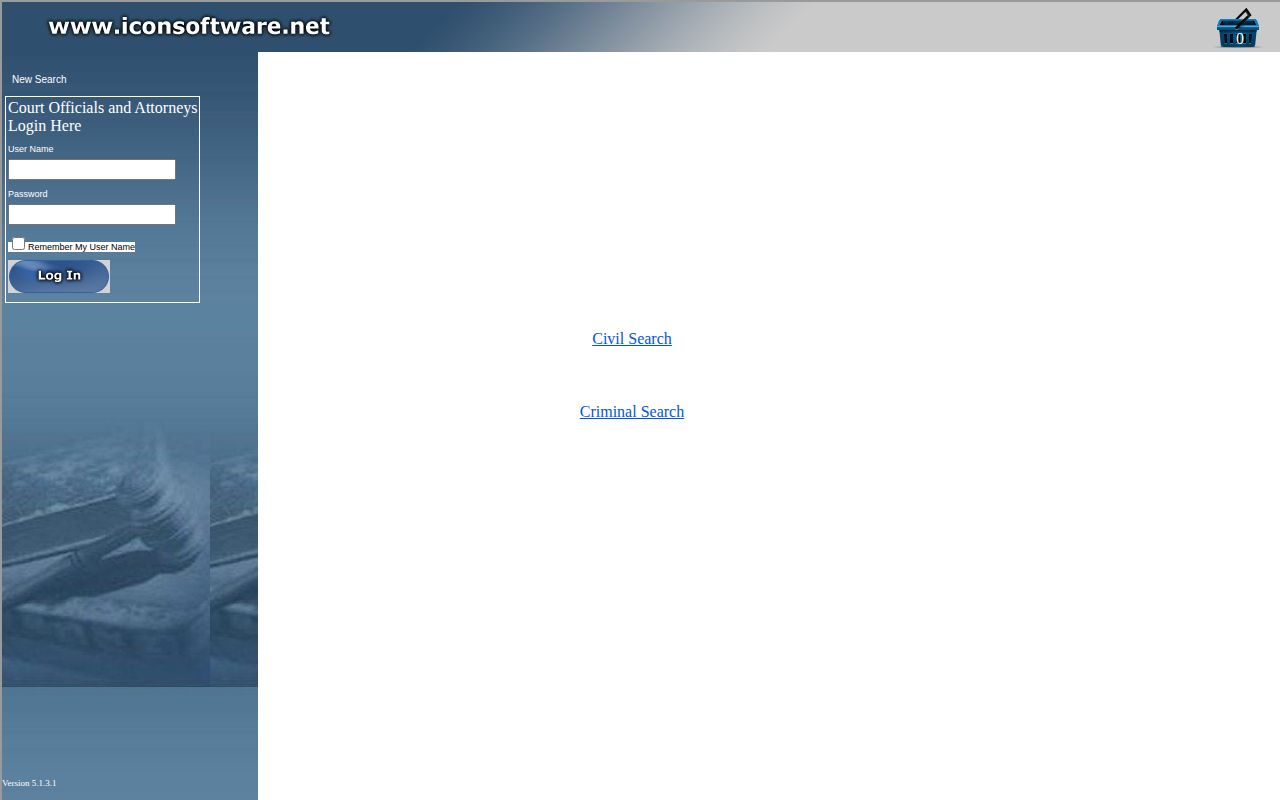 Douglas County Superior and State Court public case search interface