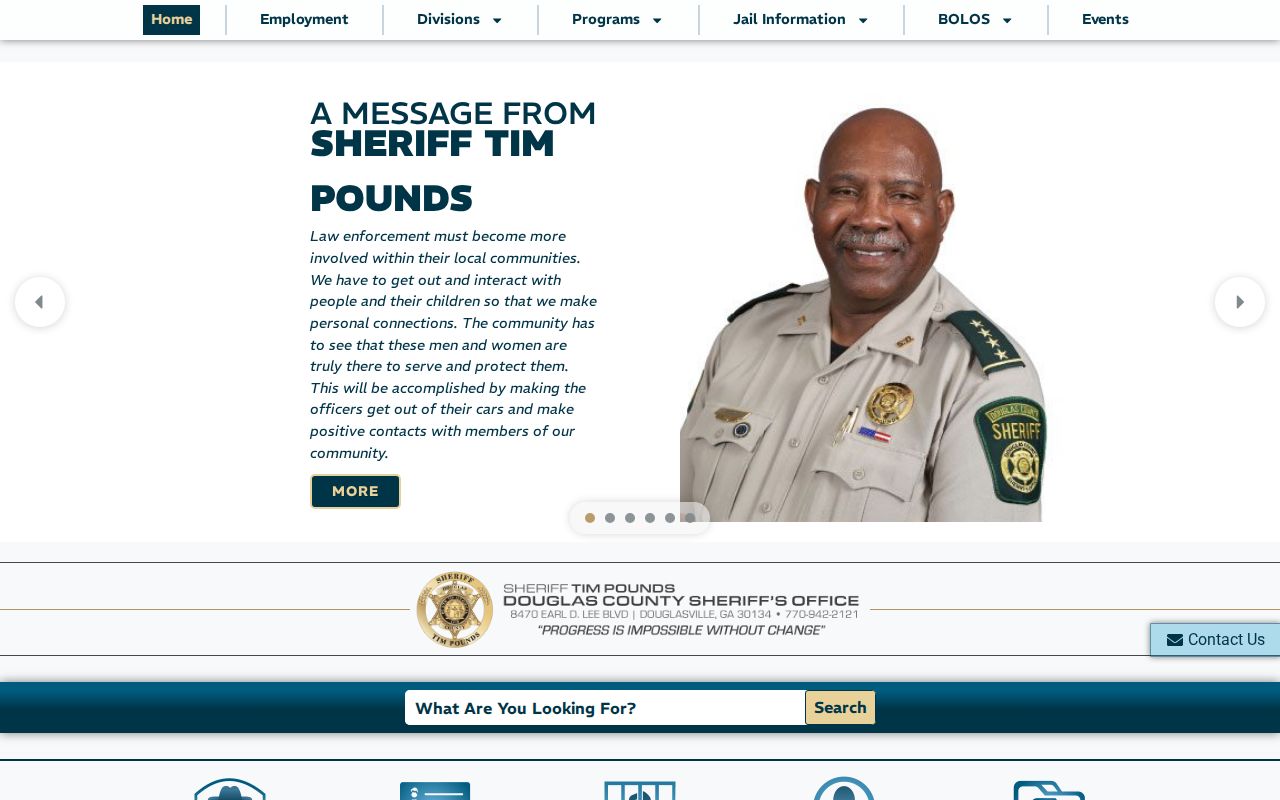 Douglas County Sheriff official website public-safety landing page